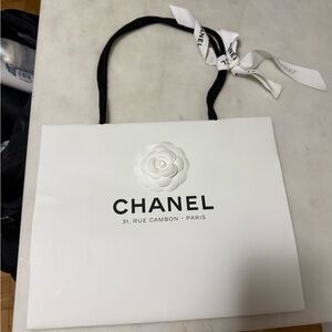 Chanel White Shopping Bag from Paris